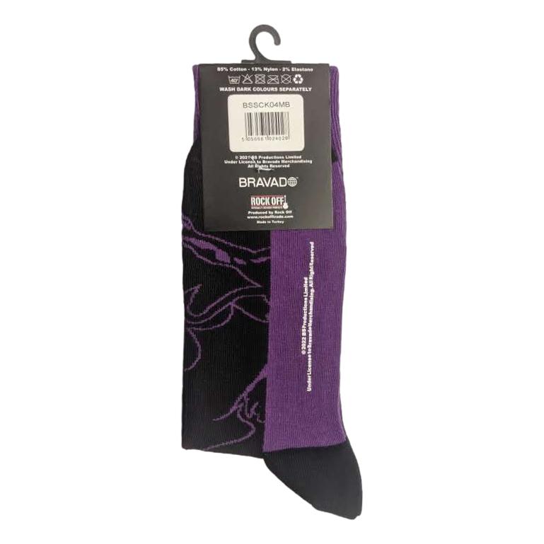 Black Sabbath Logo and Demon Black Unisex Adult Ankle Socks