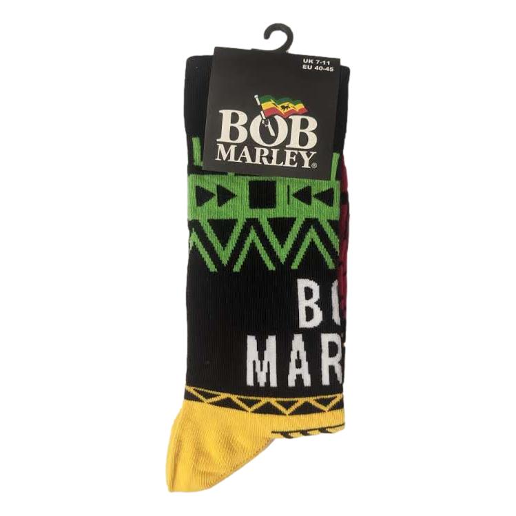 Bob Marley Press Play Black Unisex Adult Ankle Socks