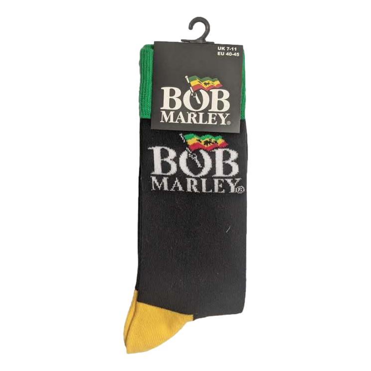 Bob Marley Logo Black Unisex Adult Ankle Socks