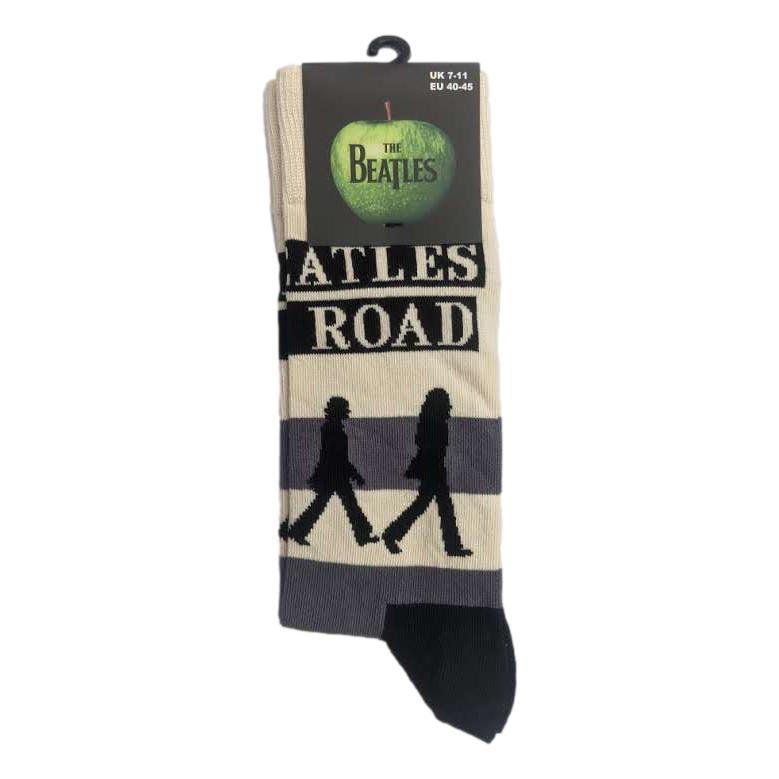 The Beatles Unisex Ankle Socks: Abbey Road Crossing (Natural) (UK Size 4 - 7)