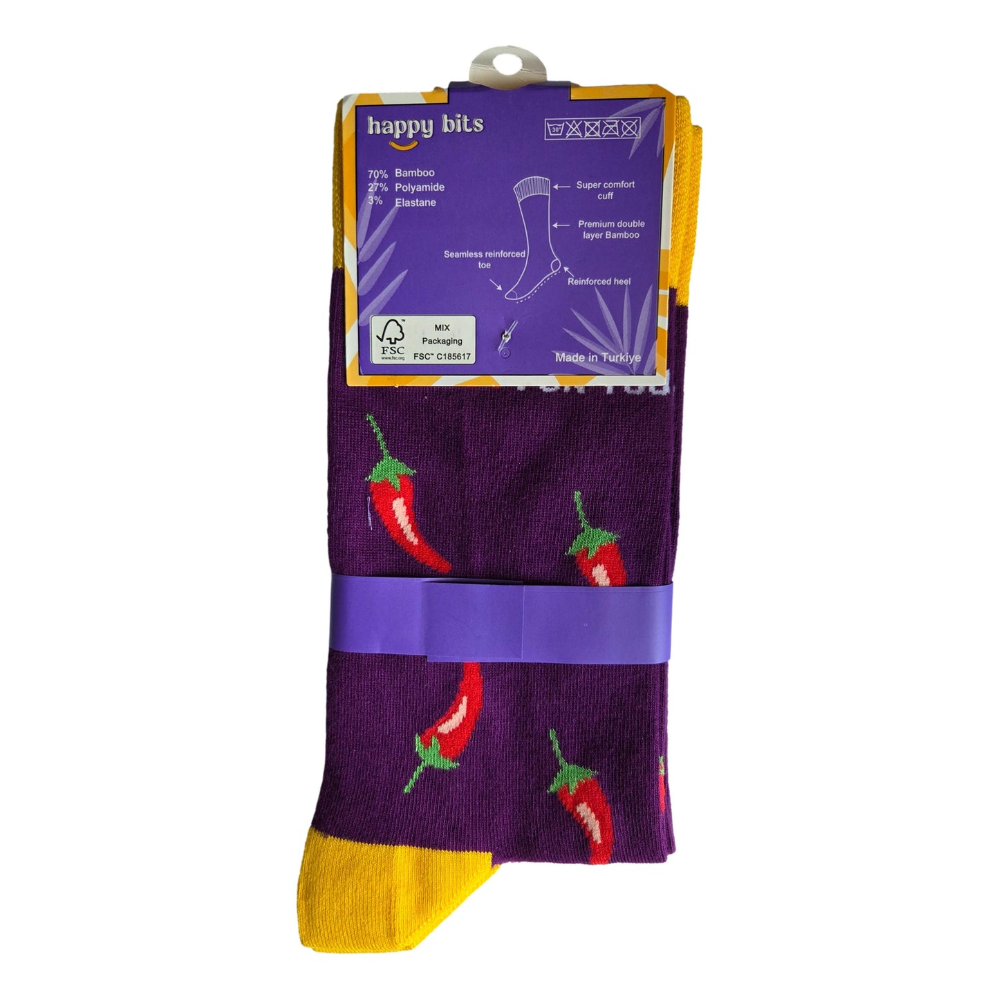 Too Hot For You Chilli Pepper Unisex Novelty Ankle Socks Adult UK Size 8-11.5