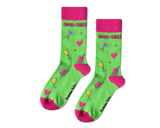 Cocktails Unisex Novelty Ankle Socks Adult UK Size 4-7