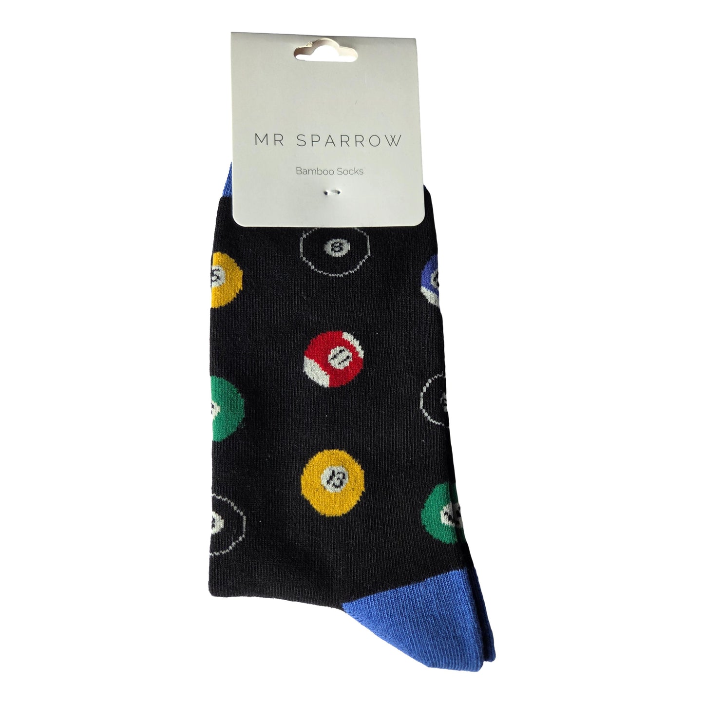 Pool Balls on Black Mens Novelty Ankle Socks Adult One Size