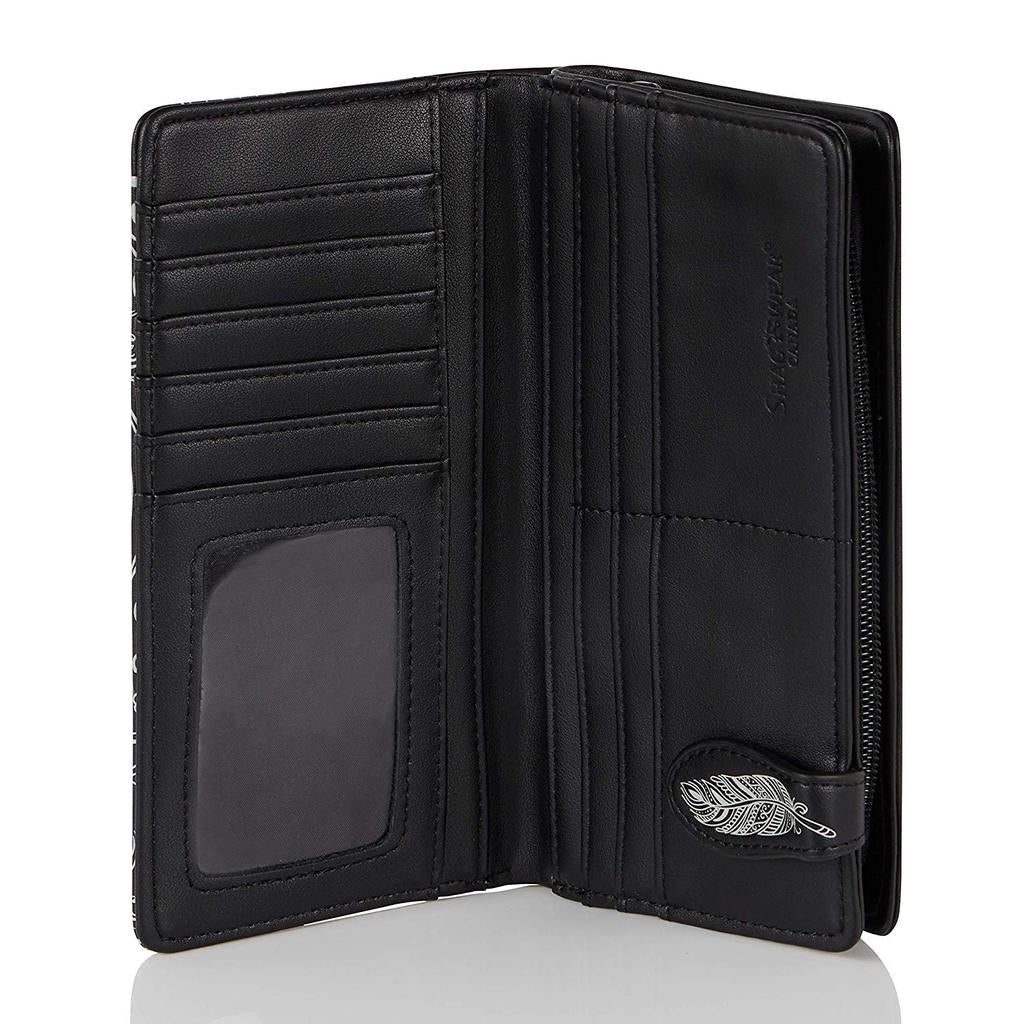 Guitar Large Leatherette Young Ladies Zipper Purse Wallet image 4
