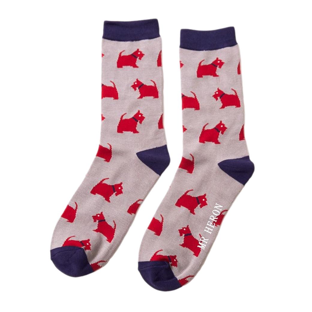 Westie Dog Grey Men's Novelty Ankle Socks Adult One Size image 0