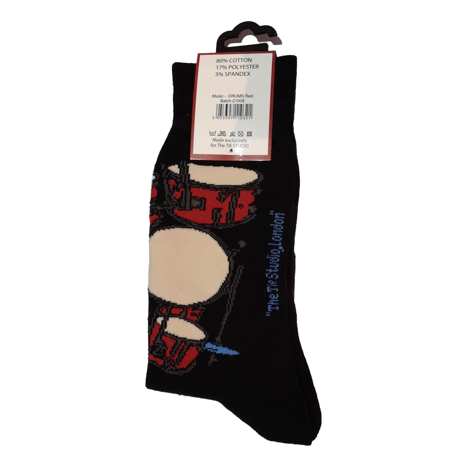 Drum Kits Music Jazz Band Unisex Novelty Ankle Socks Adult Size 6-11 image 1