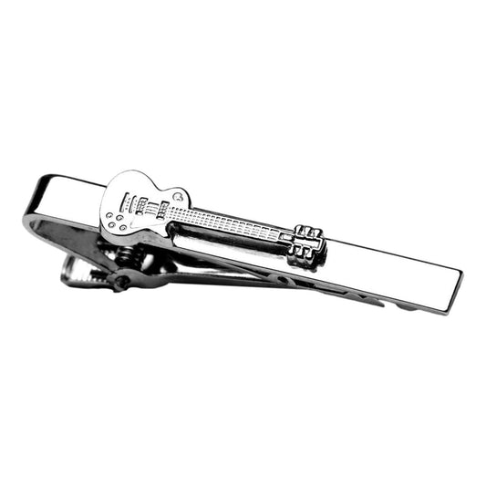 Les Paul Guitar Silver-plated Tie Bar/Clip/Slide image 0
