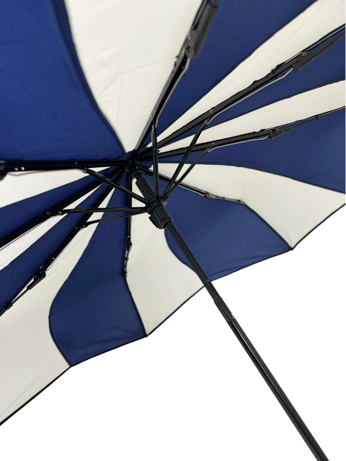 Everyday Swirl Navy/Cream Folding Umbrella Lightweight image 3