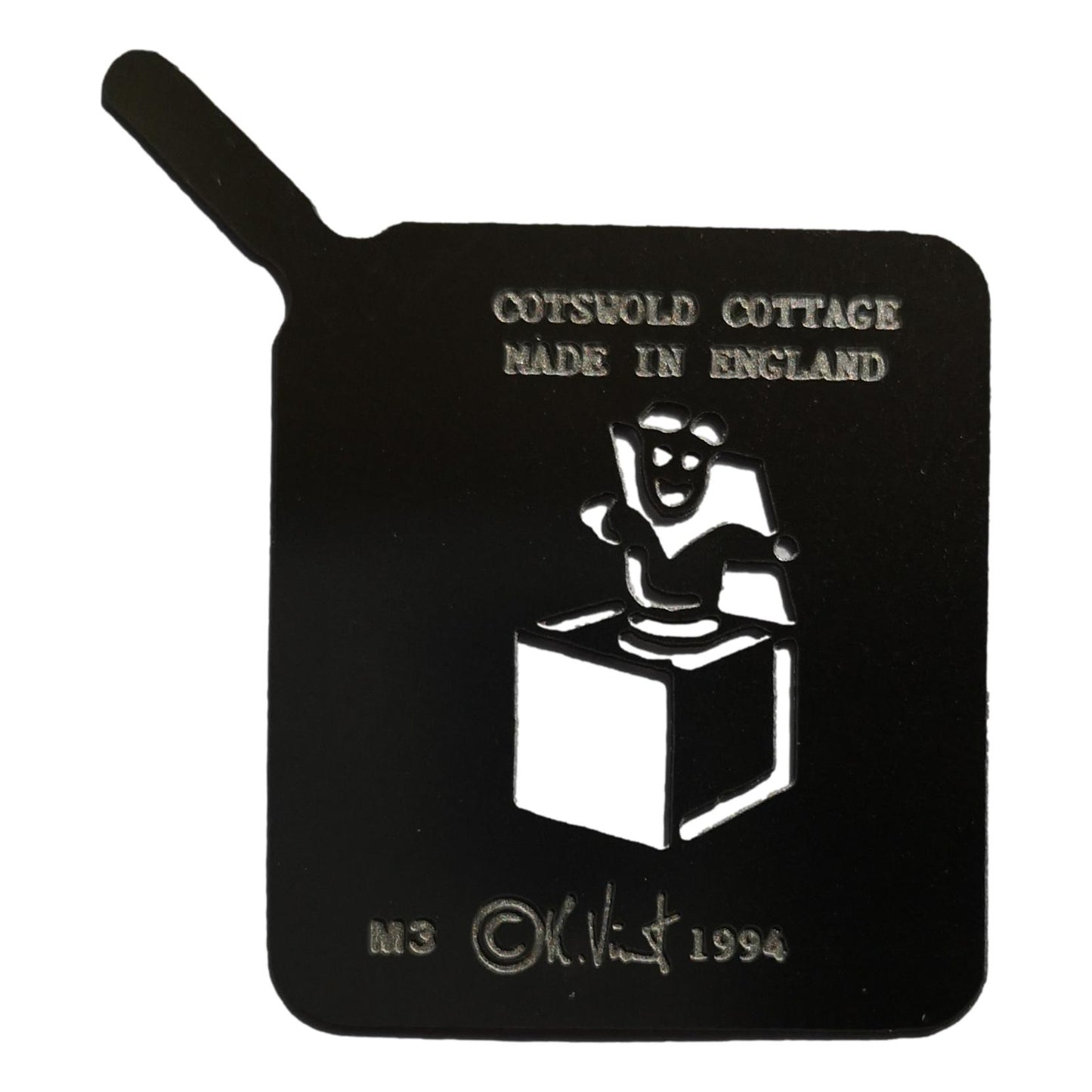 Stainless steel M3 mini Jack-in-a-box cake decorating / card making stencil image 0