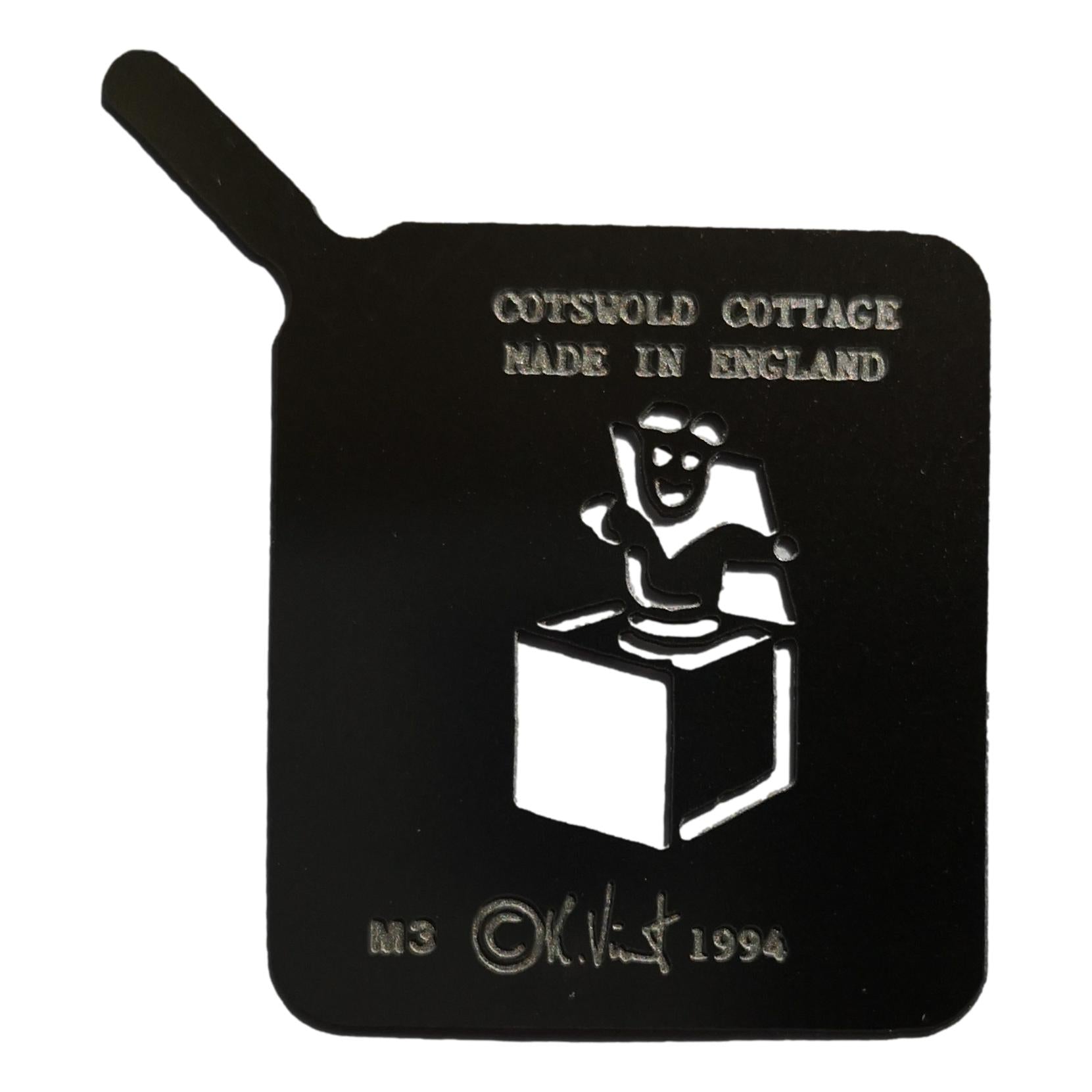 Stainless steel M3 mini Jack-in-a-box cake decorating / card making stencil image 0