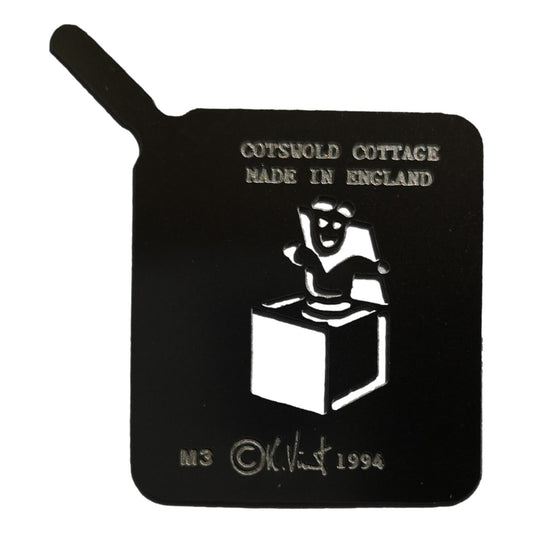 Stainless steel M3 mini Jack-in-a-box cake decorating / card making stencil image 0
