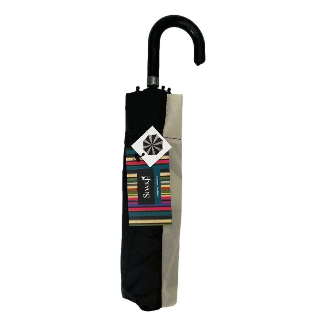 Everyday Swirl Black/Cream Folding Umbrella Lightweight image 5