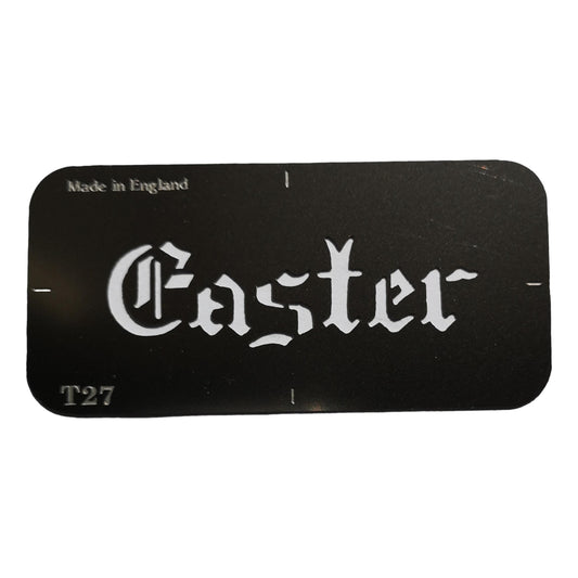 Stainless steel T27 Easter cake decorating / card making stencil image 0