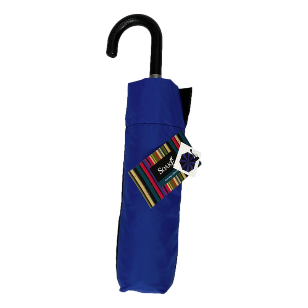 Everyday Swirl Blue/Black Folding Umbrella Lightweight image 2