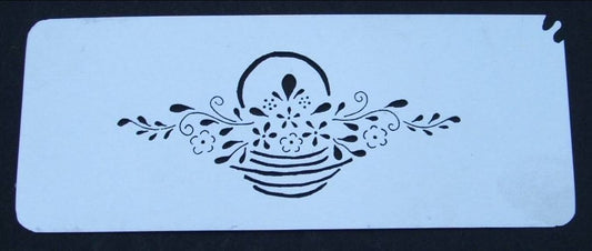 Stainless steel Y20 medium basket of flowers cake decorating / card making stencil image 0