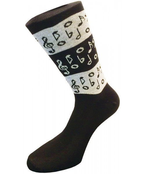 Music Notes Cottonrich Unisex Novelty Ankle Socks Adult Size 6-11 image 1