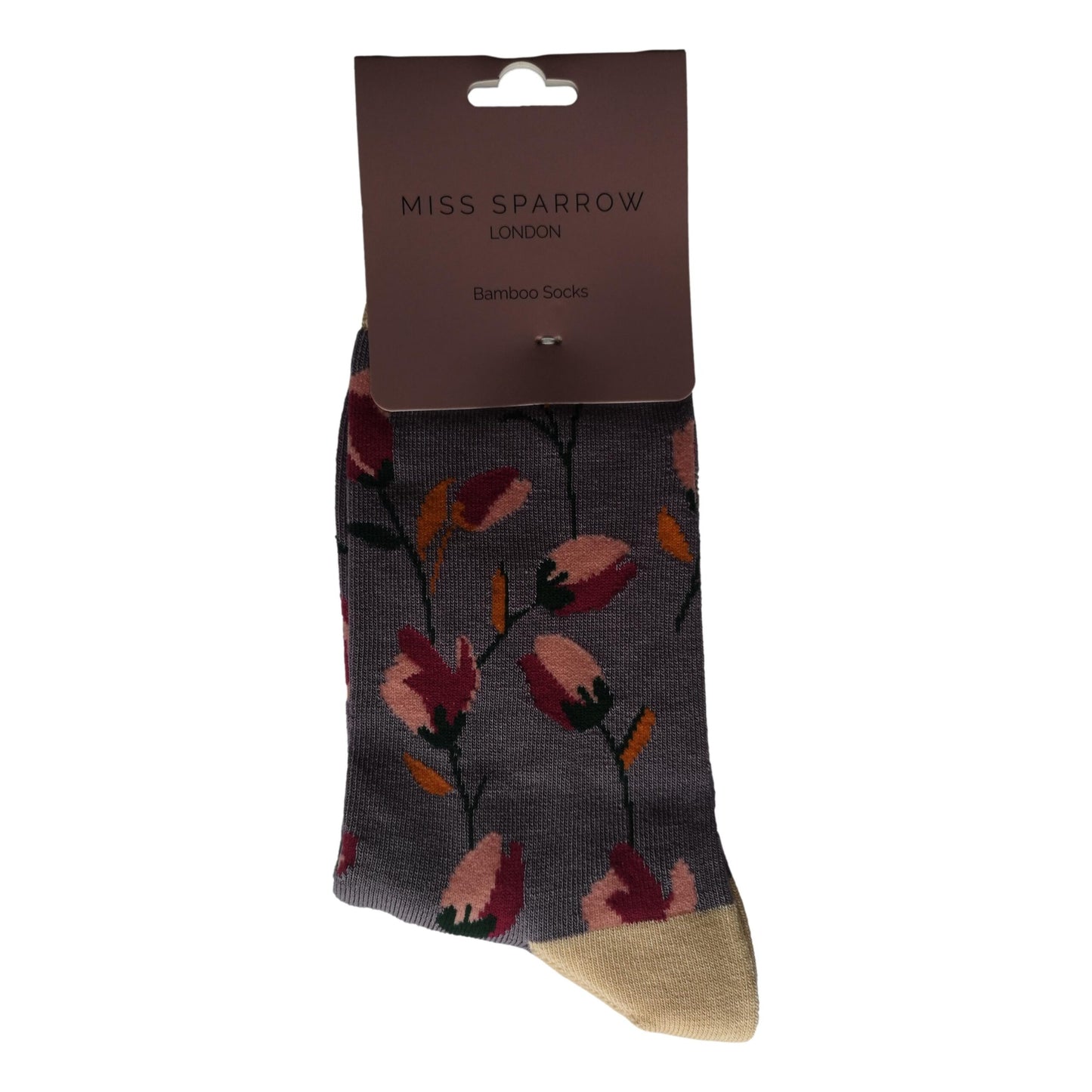 Ditsy Flowers Lavender Womens Novelty Ankle Socks Adult One Size image 1