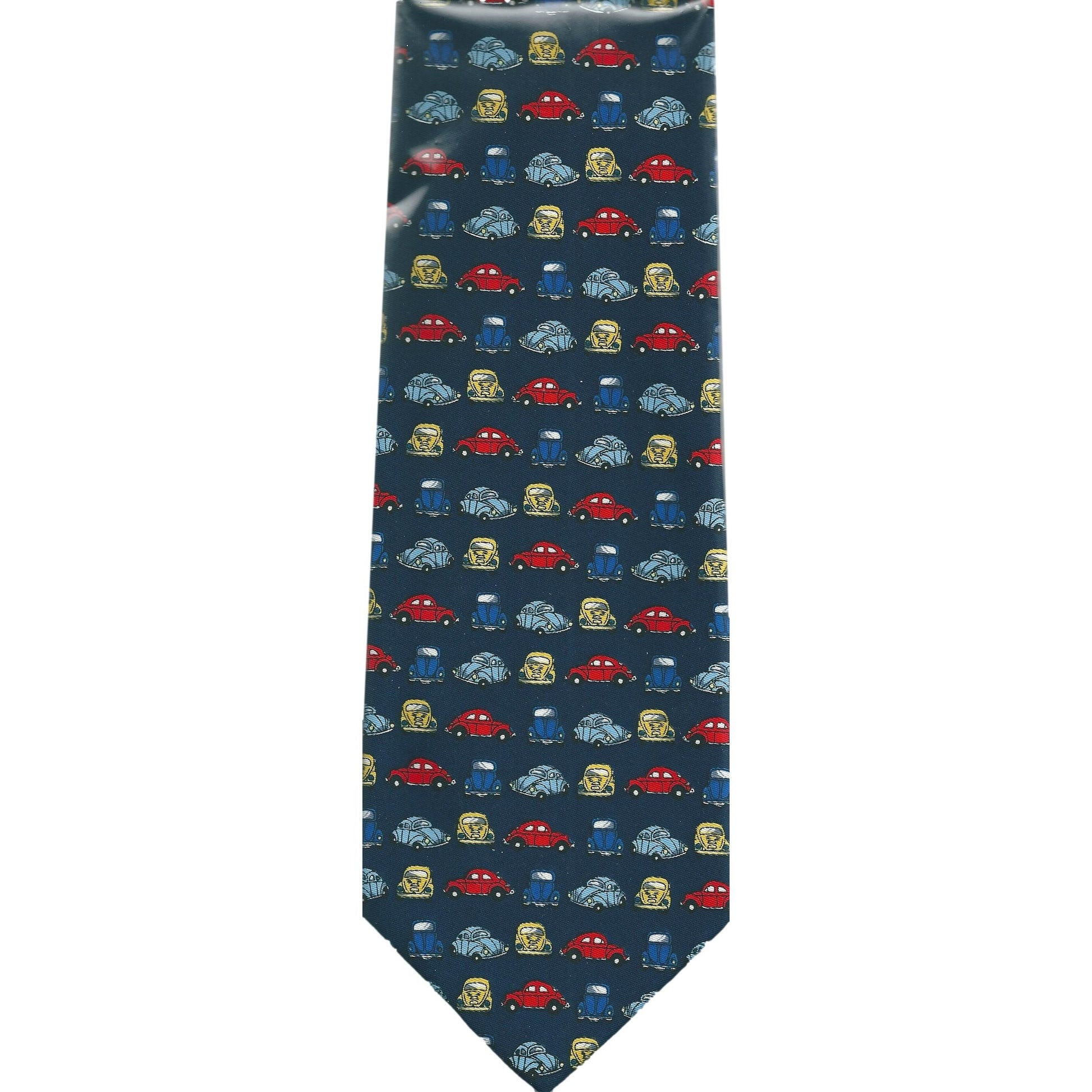 Beetle Car Herbie repeating Sleeved Polyester Novelty Tie Gift image 1