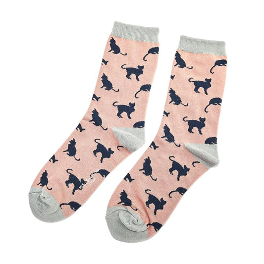 Cats Pink Womens Novelty Ankle Socks Adult One Size image 0