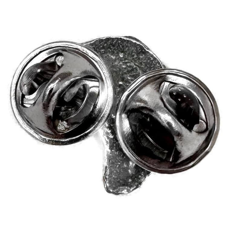 Labrador Dog Head polished pewter metal lapel pin badge image 1