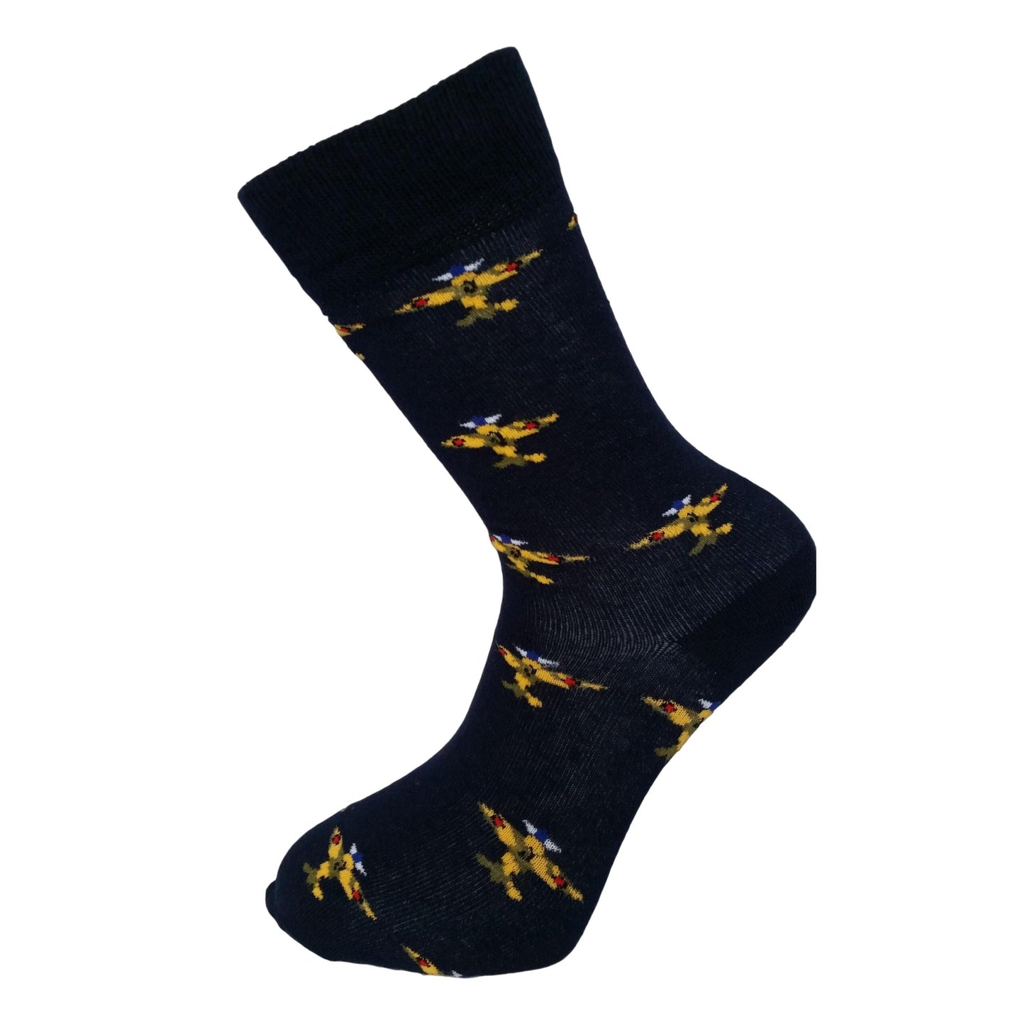 Army Spitfire Plane Unisex Novelty Ankle Socks Adult Size 6-11 image 0