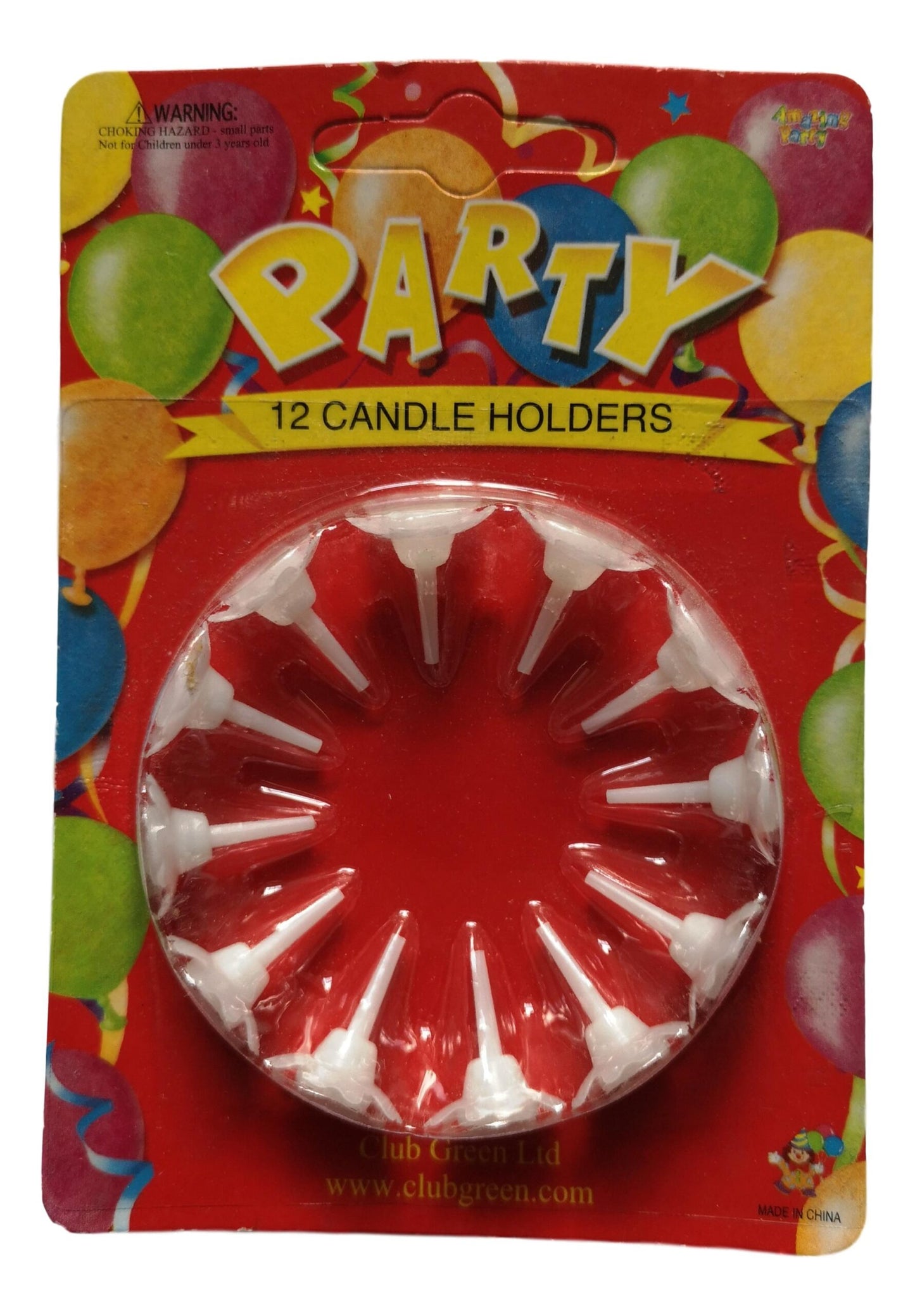 12 White Party Candle Holders image 1