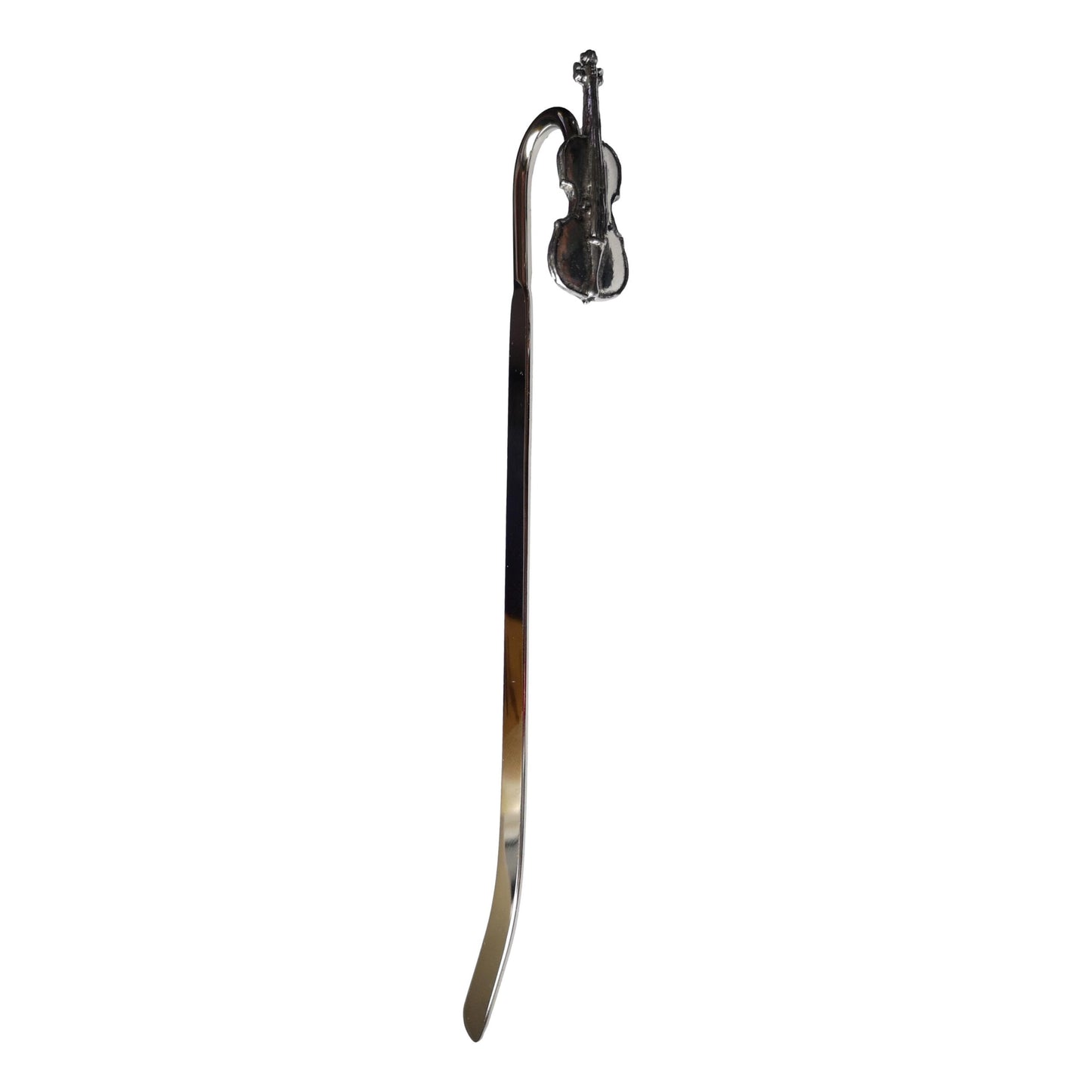 (Violon)Cello pewter metal flattened stem bookmark image 0