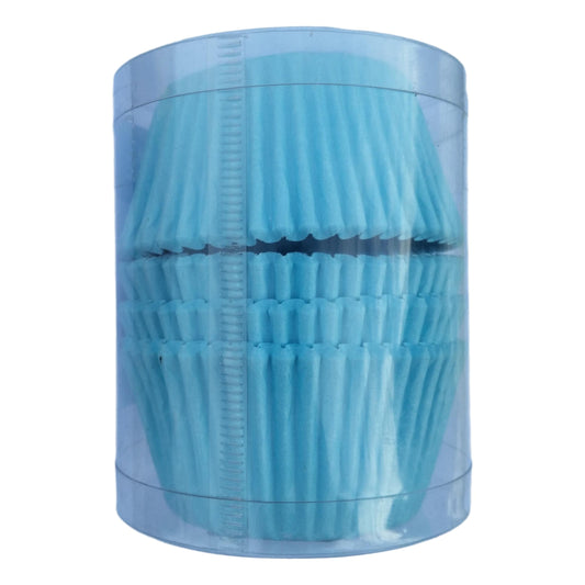 40 Sky Blue Foil Bun Cases image 0