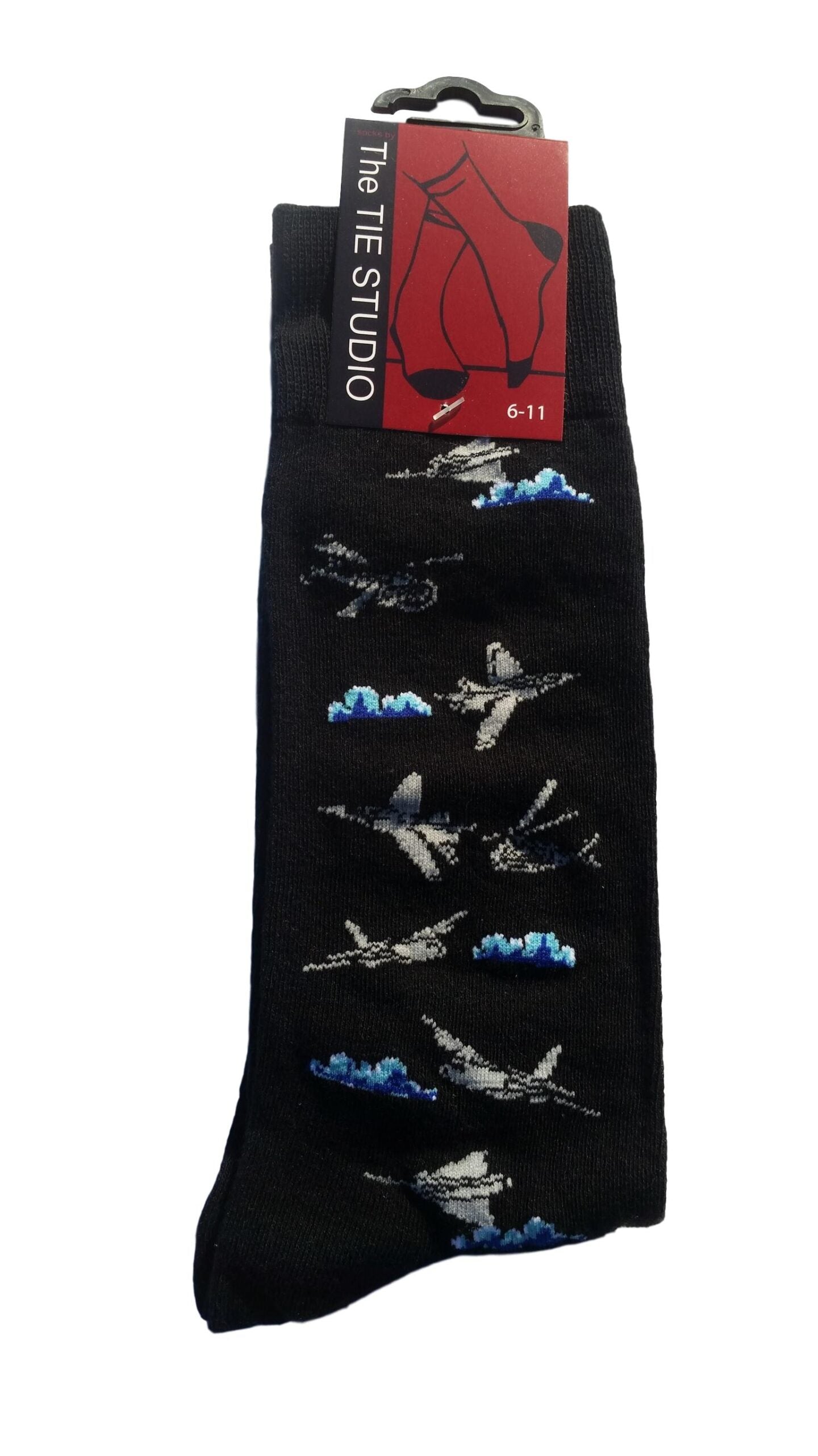 Military Aircraft Planes and Helicopters Unisex Novelty Ankle Socks Size 6-11 image 1