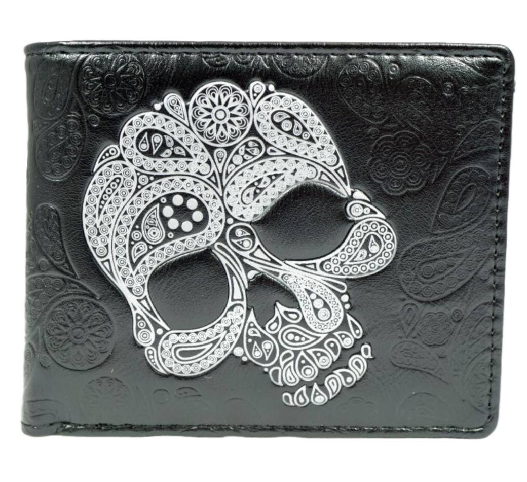 Abstract Skull Gents Leatherette Wallet image 0