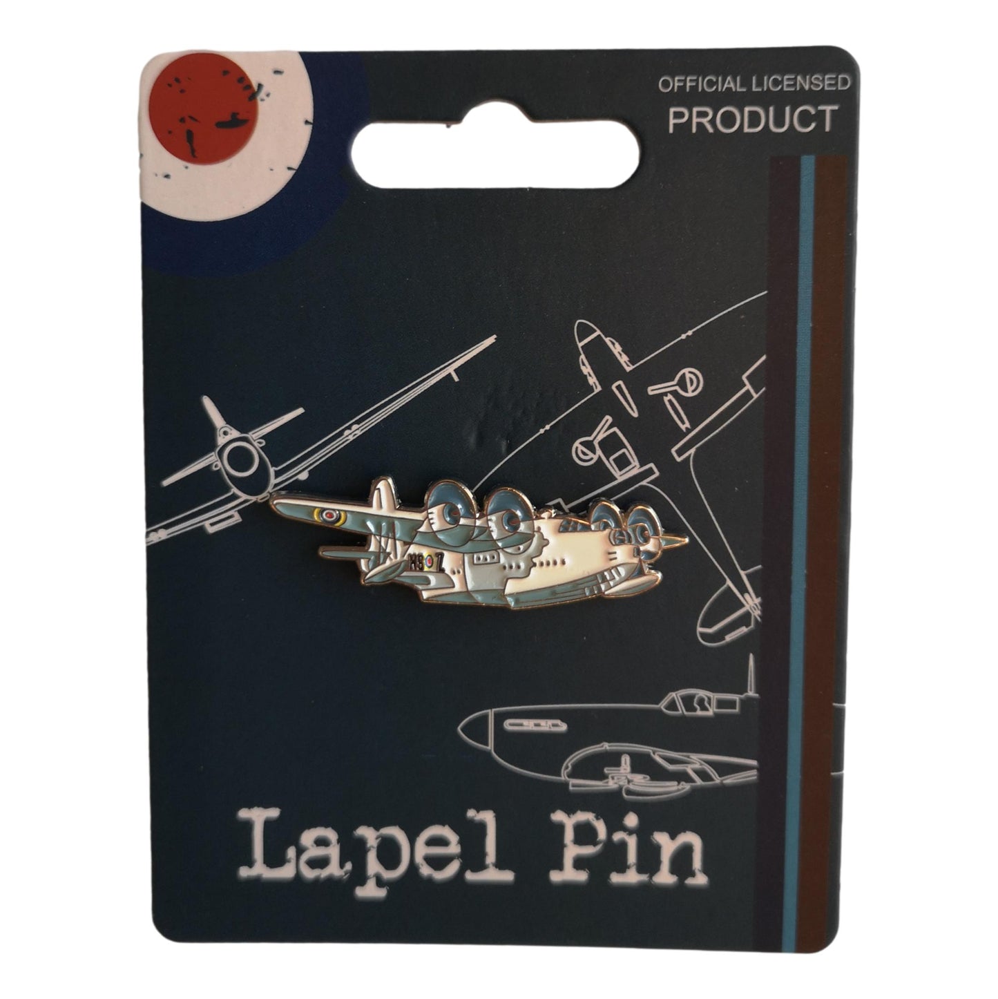 Royal Air Force Sunderland Flying Boat lapel pin badge image 1