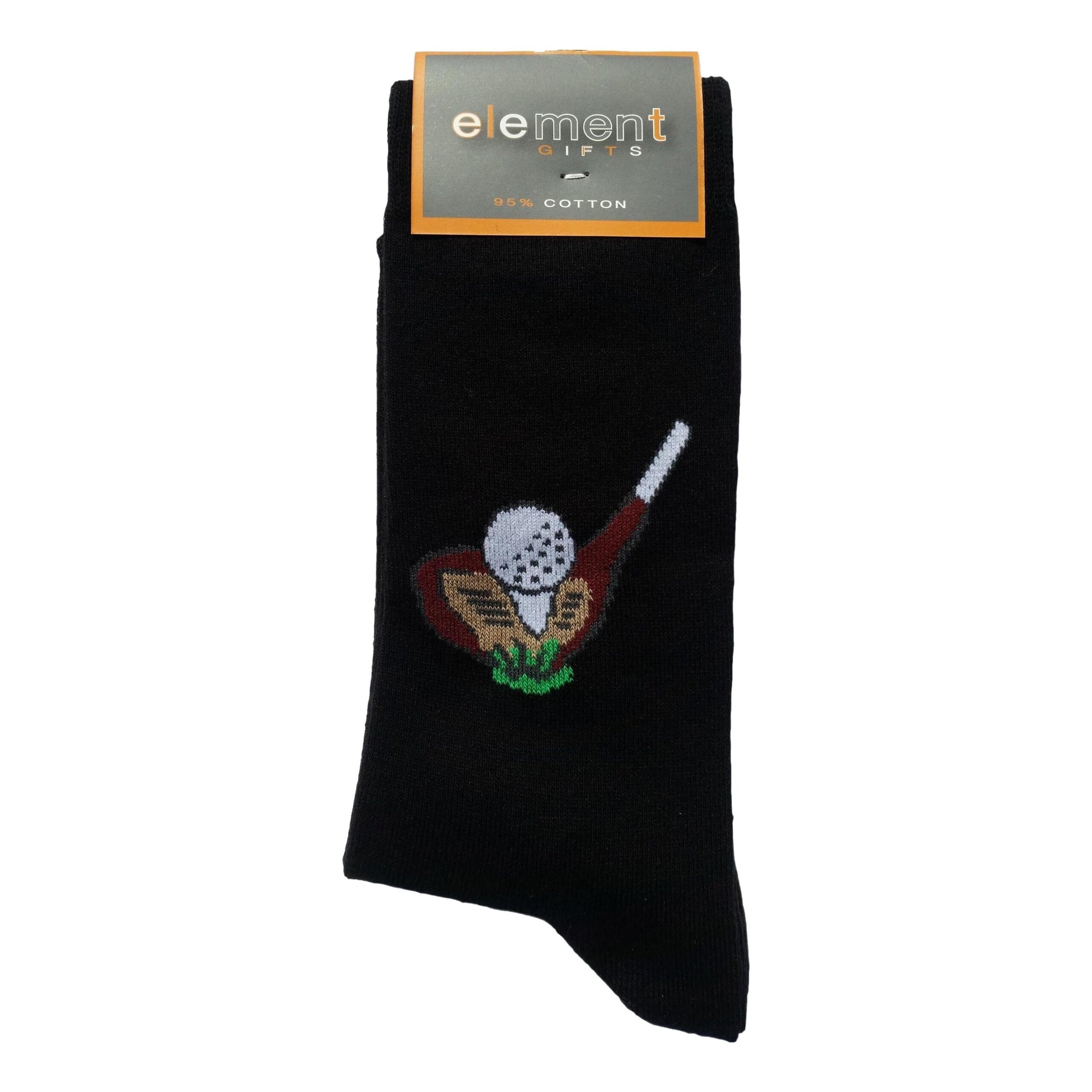Golf Club and Ball Cottonrich Unisex Novelty Ankle Socks Adult Size 6-11 image 0