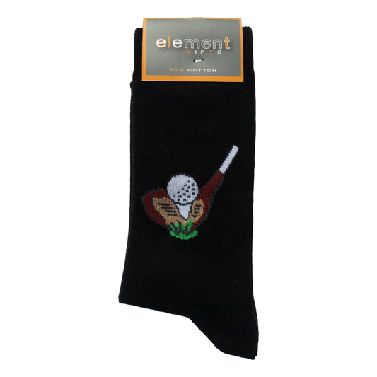 Golf Club and Ball Cottonrich Unisex Novelty Ankle Socks Adult Size 6-11 image 0