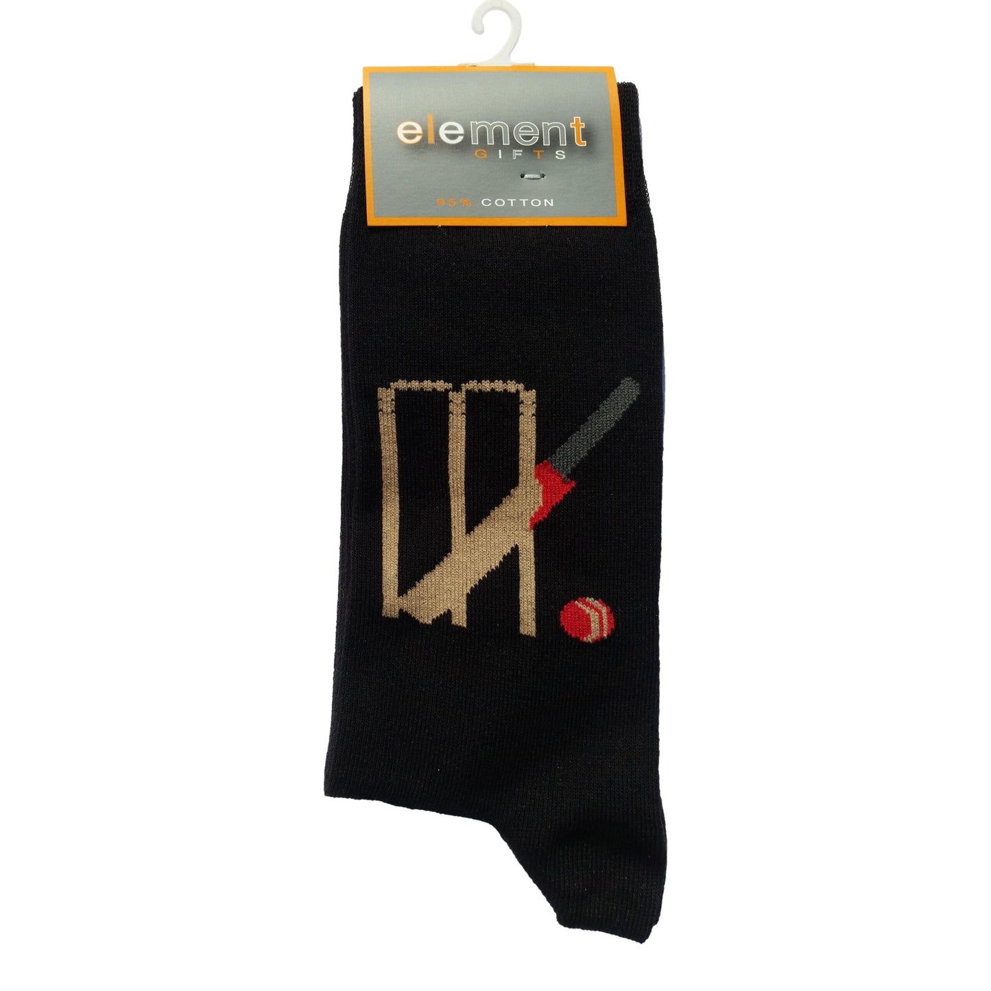Cricket Bat Ball and Stumps Cottonrich Unisex Novelty Ankle Socks Adult Size 6-11 image 0