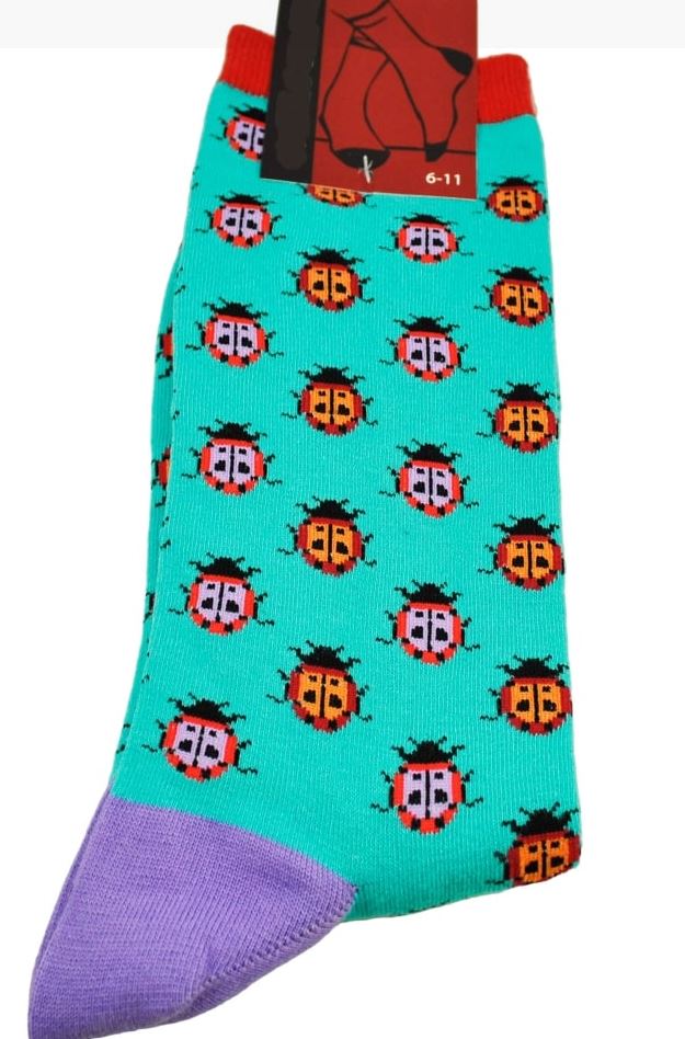 Ladybird Beetle Ant Bug Unisex Novelty Ankle Socks Adult Size 6-11 image 1