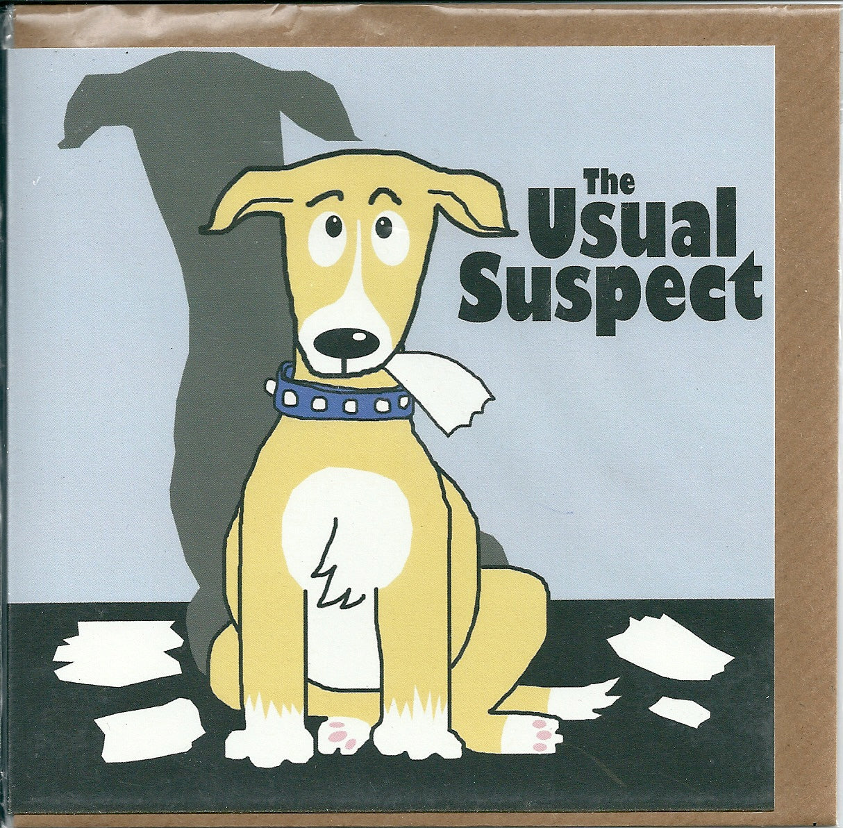 The Usual Suspect Canine Movie Spoof Theme Blank Card image 0