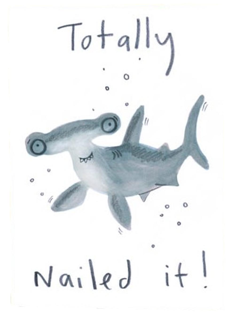 Totally Nailed It eco-friendly humour greetings card image 0