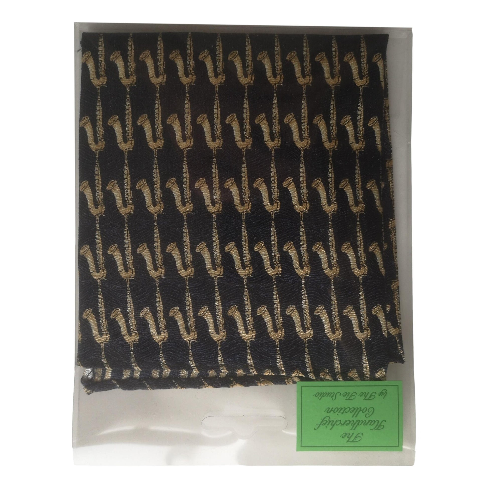 Saxophones 100% Polyester Pocket Handkerchief image 1