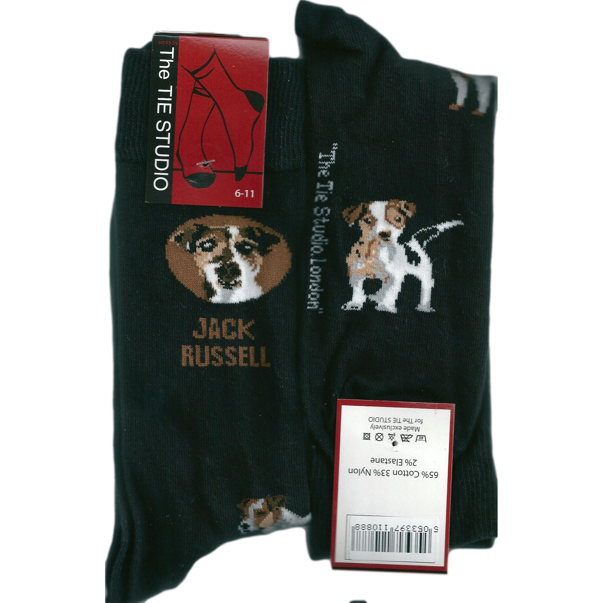 Jack Russell Dog Unisex Novelty Ankle Socks Adult Size 6-11 image 1