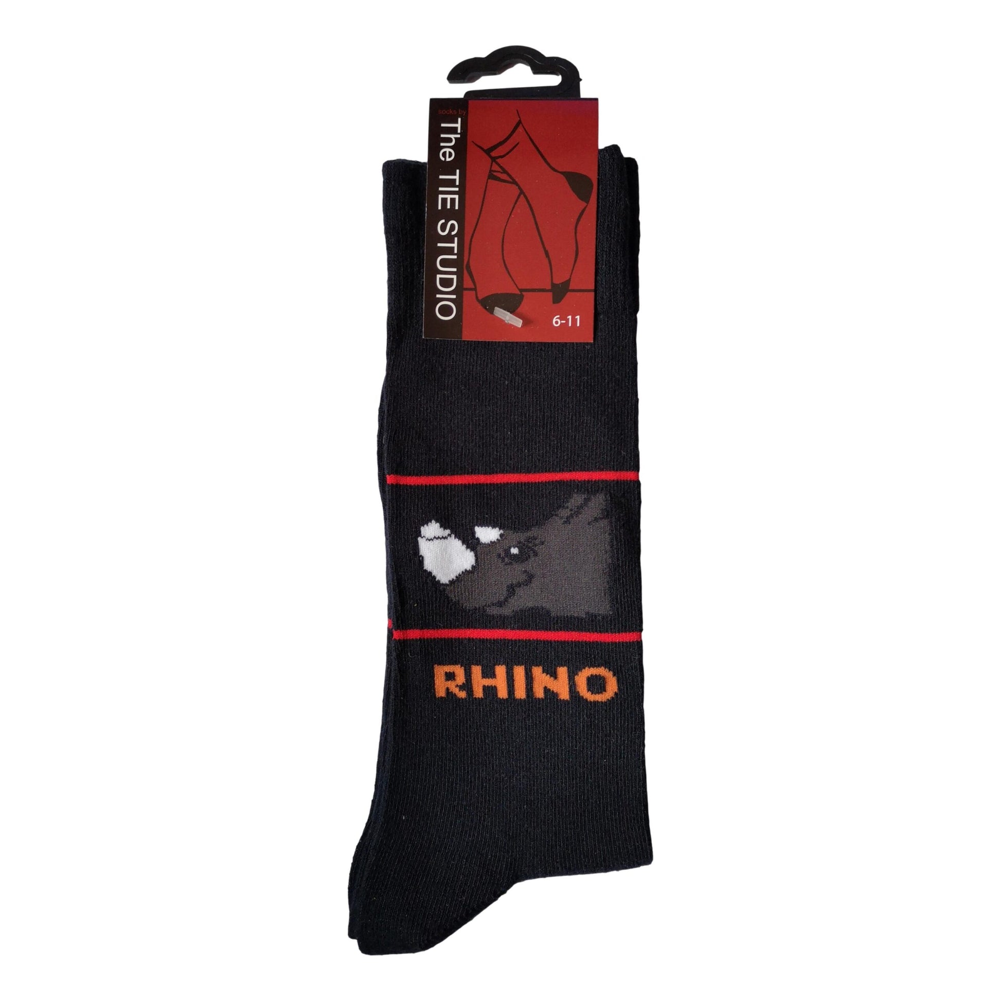Rhinoceros Unisex Novelty Ankle Socks Adult Size 6-11 image 0