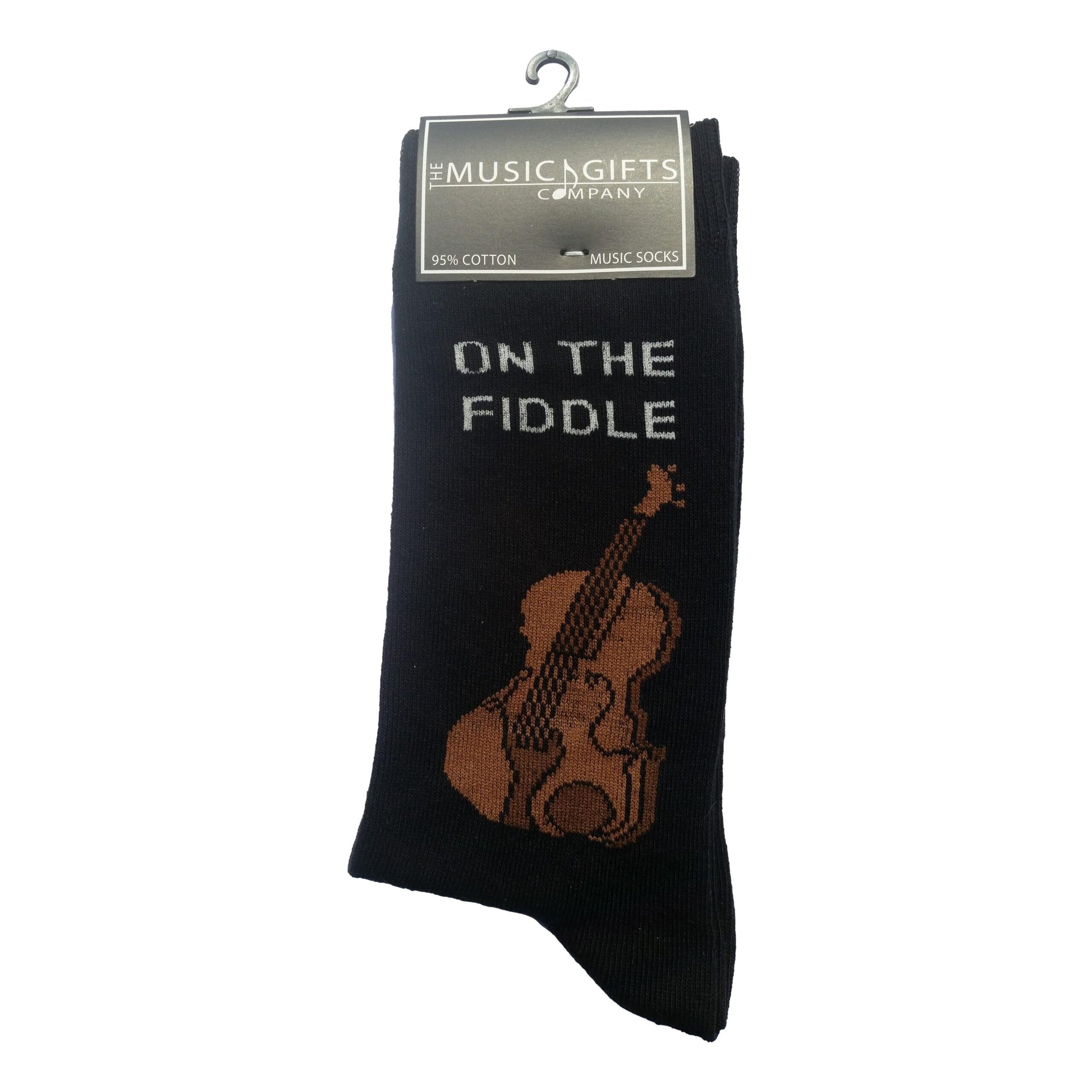 On The Fiddle Cottonrich Unisex Novelty Ankle Socks Adult Size 6-11 image 0