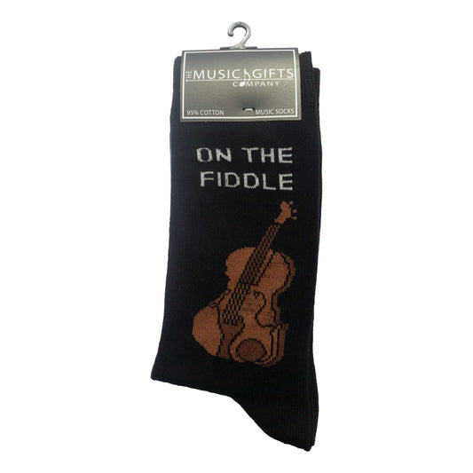On The Fiddle Cottonrich Unisex Novelty Ankle Socks Adult Size 6-11 image 0