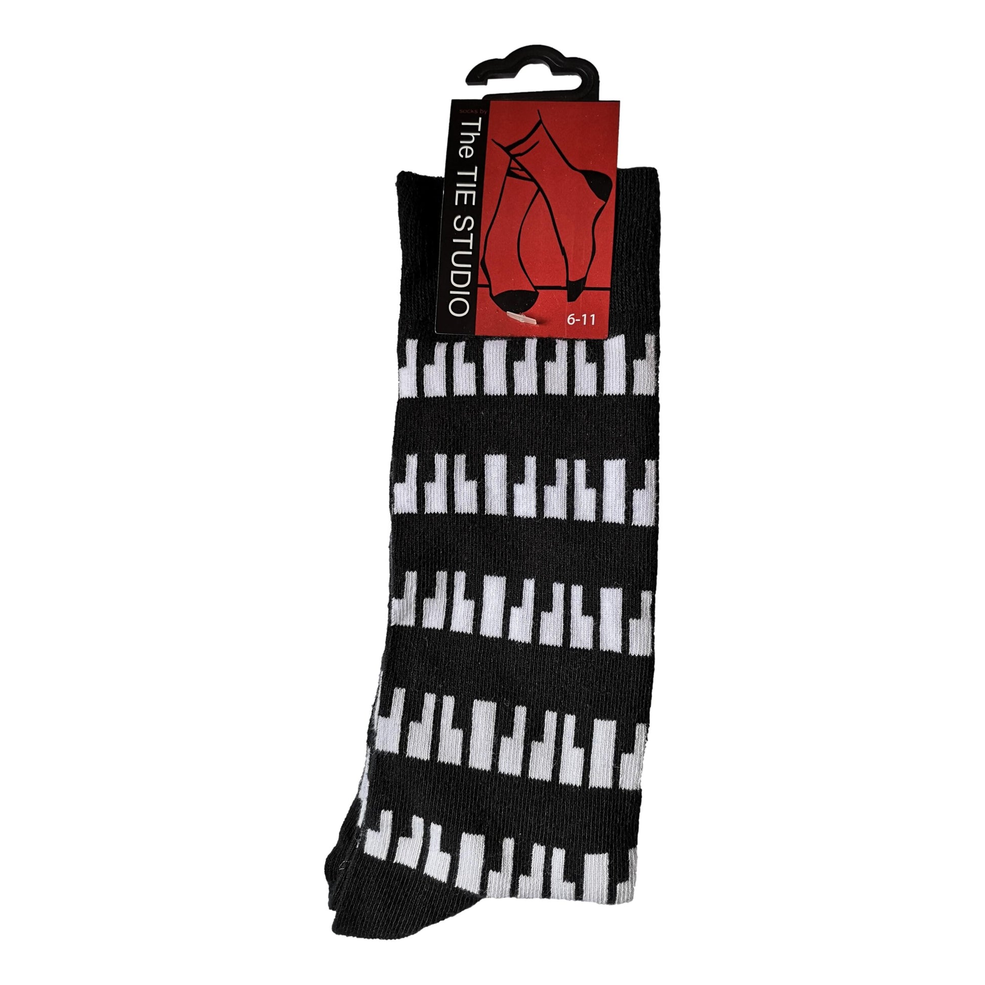 Piano Horizontal Keyboard Unisex Novelty Ankle Socks UK Adult Size 6-11 image 0