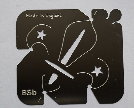 Stainless steel BSb Scouts Logo cake decorating / card making stencil image 0