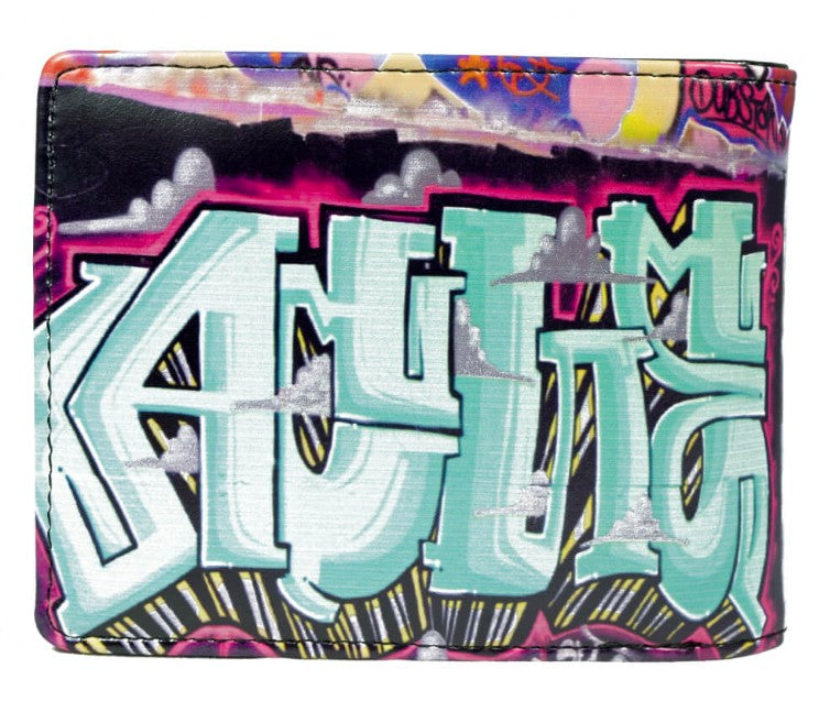 Colourful Graffiti Gents Leatherette Wallet image 3