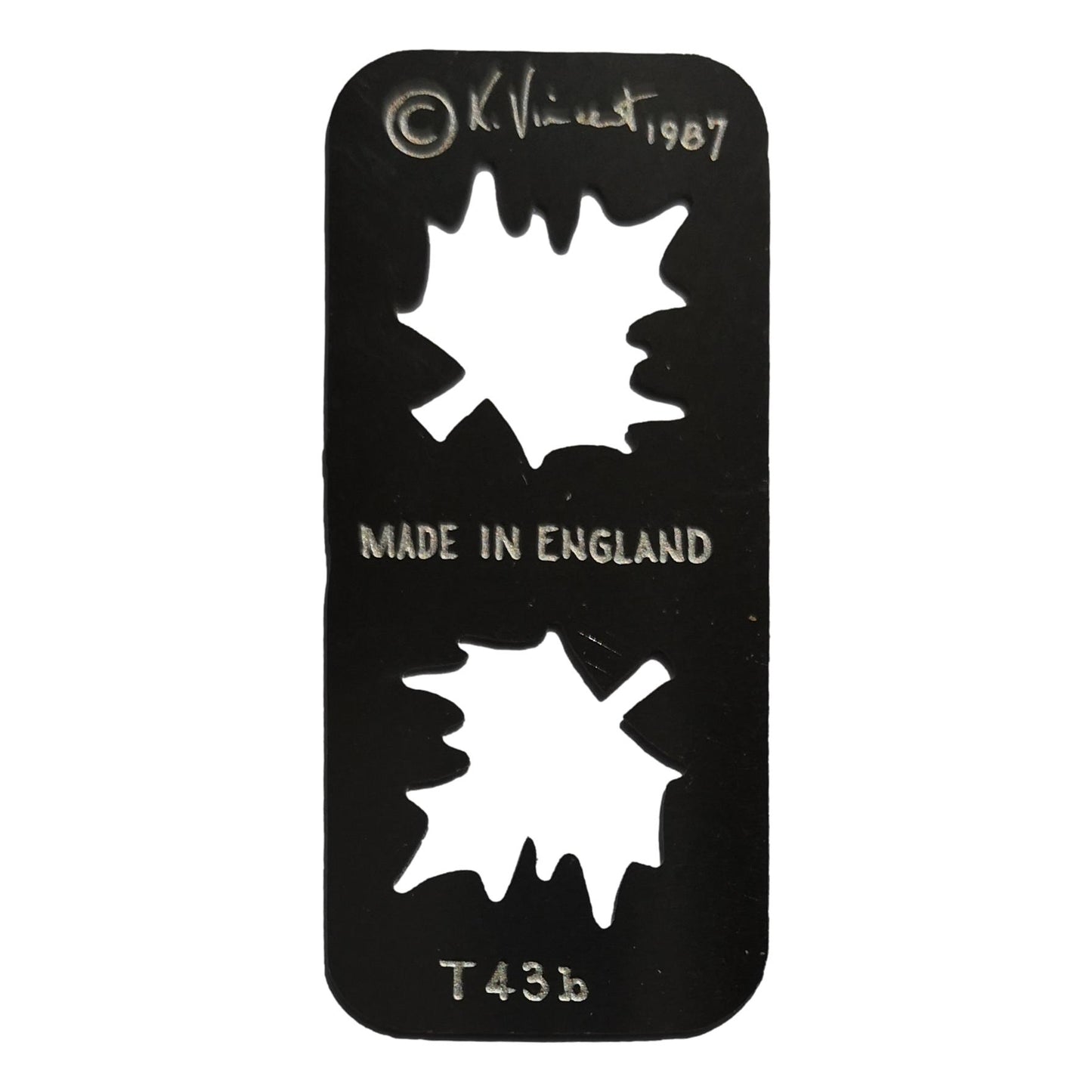 Stainless steel T43b Small Maple Leaves cake decorating / card making stencil image 0