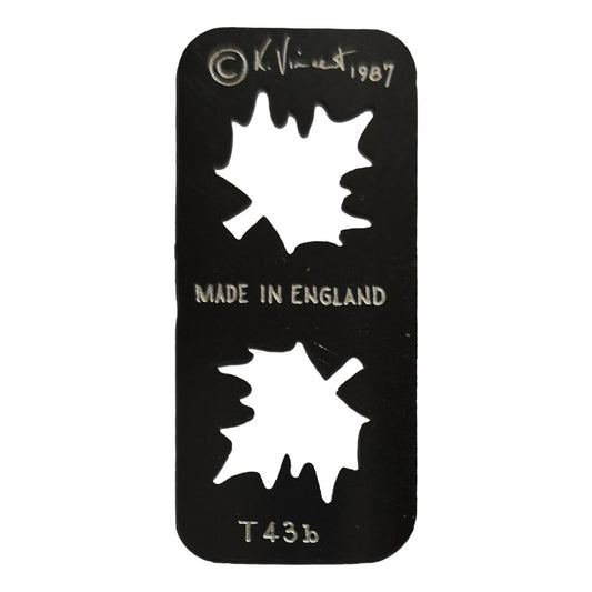 Stainless steel T43b Small Maple Leaves cake decorating / card making stencil image 0