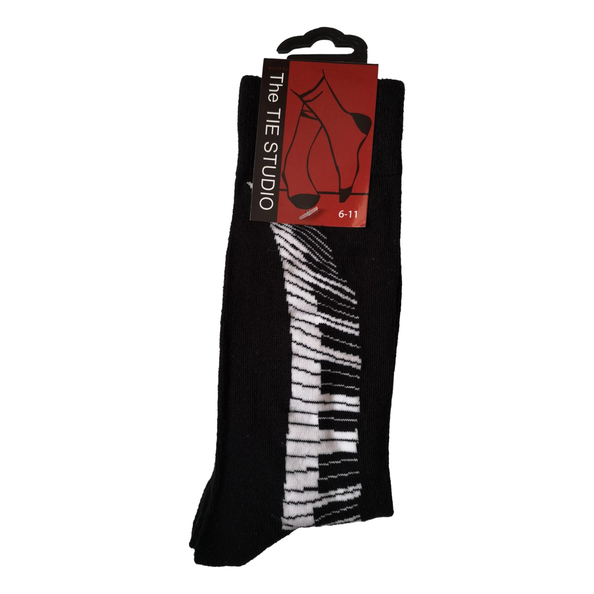Piano Wavy Keyboard Unisex Novelty Ankle Socks UK Adult Size 6-11 image 0
