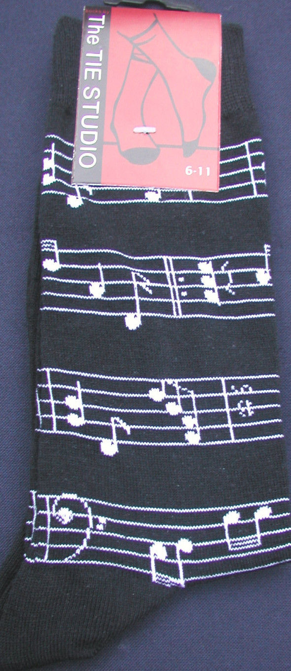 Music Manuscript Stave Unisex Novelty Ankle Socks Adult Size 6-11 image 1