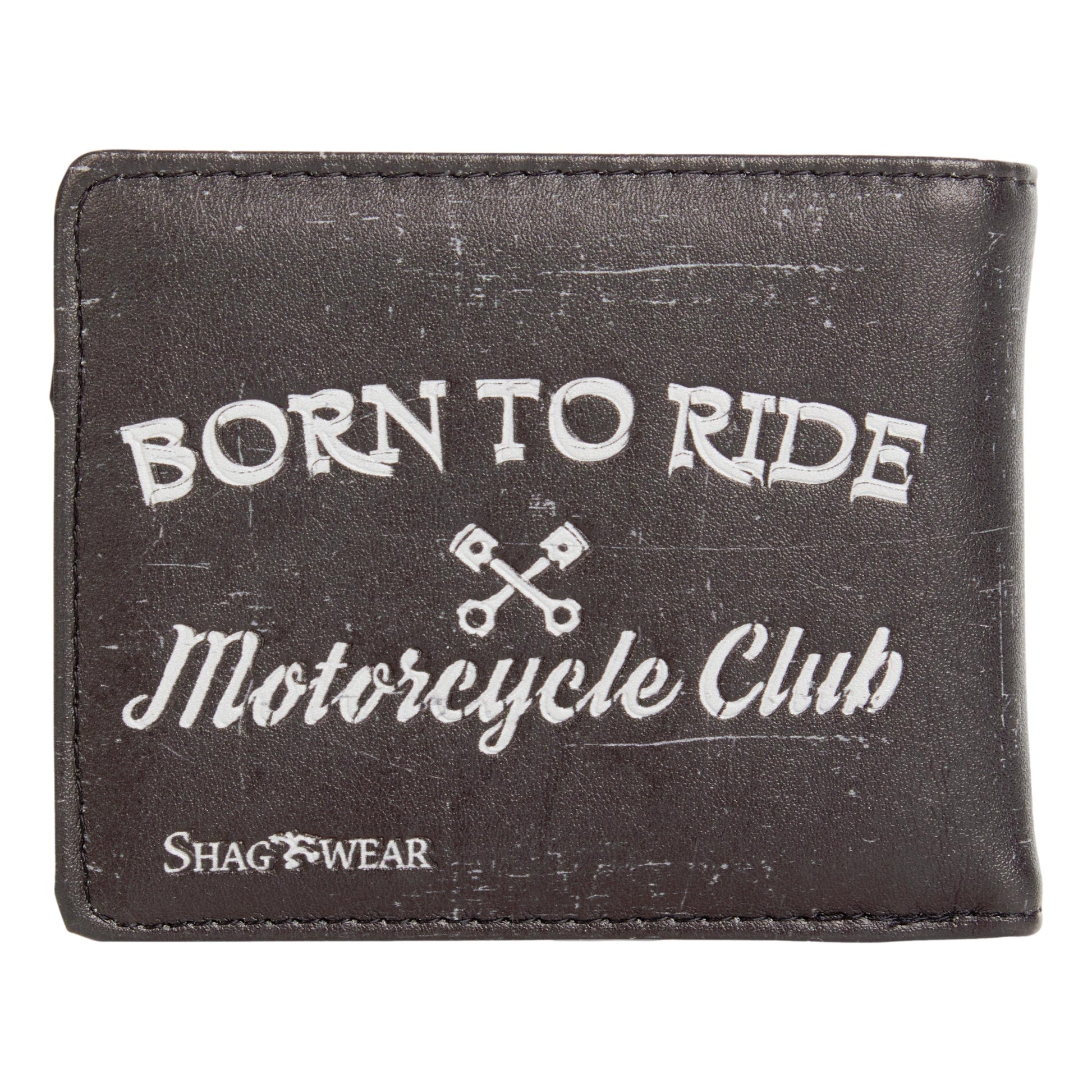 Skeleton on Motorbike Gents Leatherette Wallet image 2